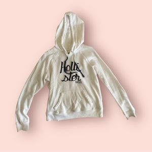 White Hollister Hoodie